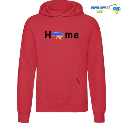 Худі чоловічий червоний "Home"